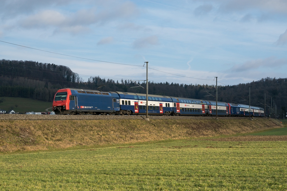 Re 450 096-3 am 30.01.2016 bei Rafz.
