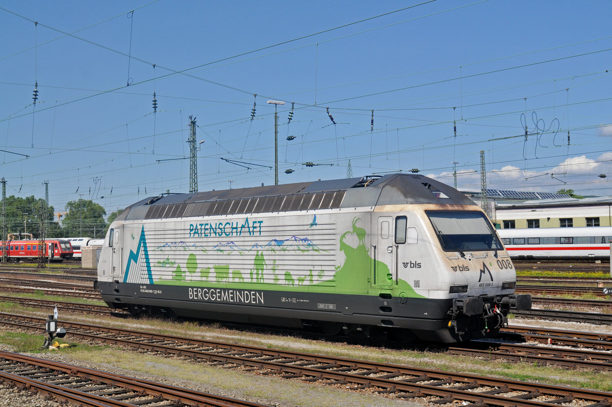 Re 4656 008-1 ist beim Badischen Bahnhof abgestellt. Die Aufnahme stammt vom 22.08.2017.