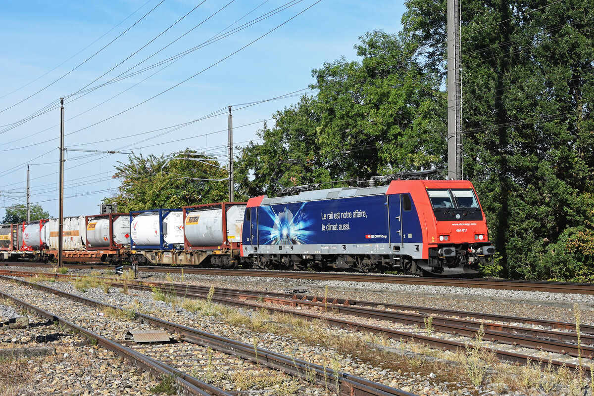 Re 484 011-2 f�hrt am 29.09.2026 Richtung Station Augarten.