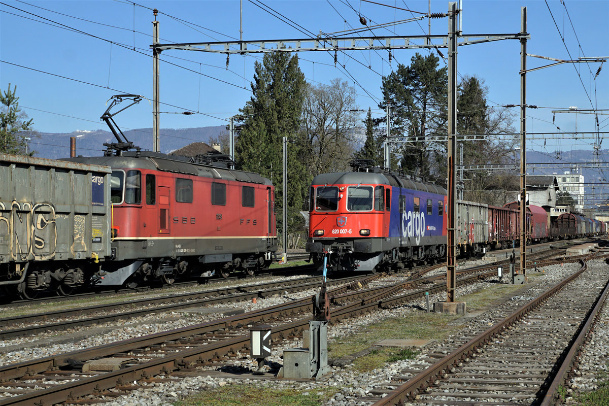 Re 620 007-5  WATTWIL 
Am 16. März 2020 konnte die refit3 Re 620 007-5 in Gerlafingen beobachtet und fotografiert werden.
Foto: Walter Ruetsch