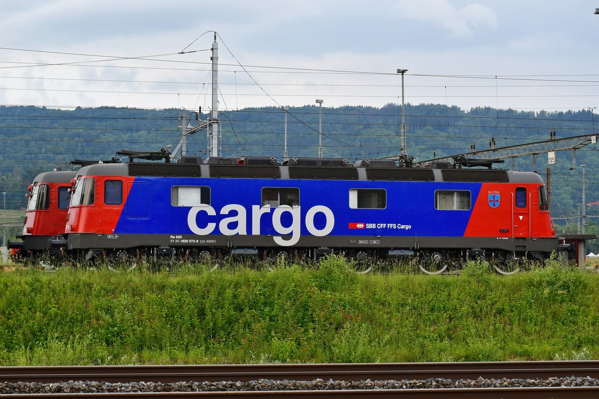 Re 620 072-9  Balerna  frisch aus der R3 (13.05.2020), abgestellt im RBL am 23.05.2020.