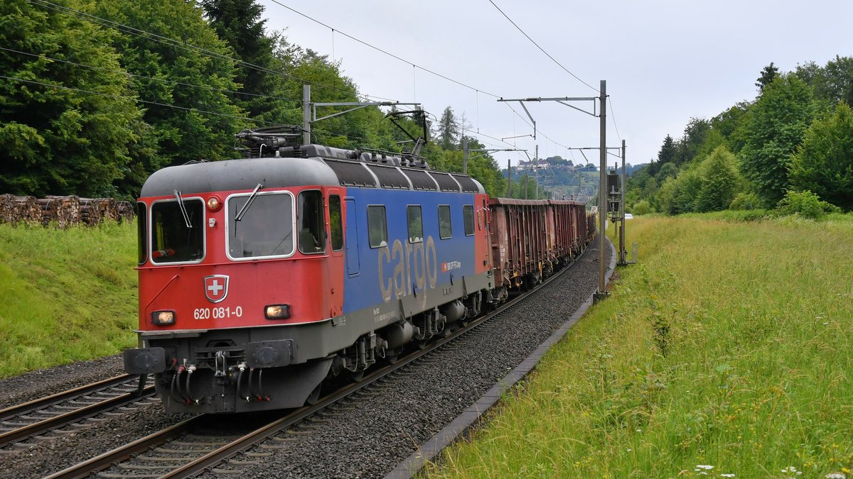 Re 620 081-0  Immensee  unterwegs am 19.06.2020 zwischen Lenzburg und Rupperswil.