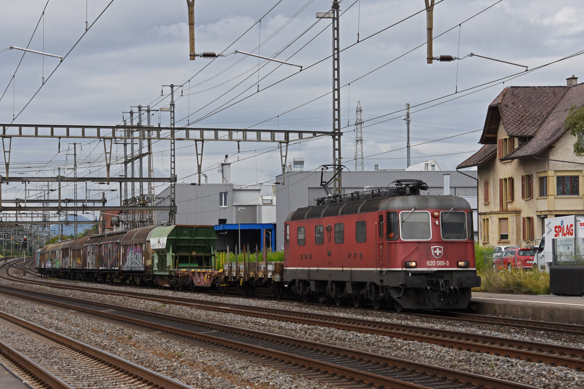 Re 620 089-3 durchfährt den Bahnhof Rupperswil. Die Aufnahme stammt vom 31.07.2019.