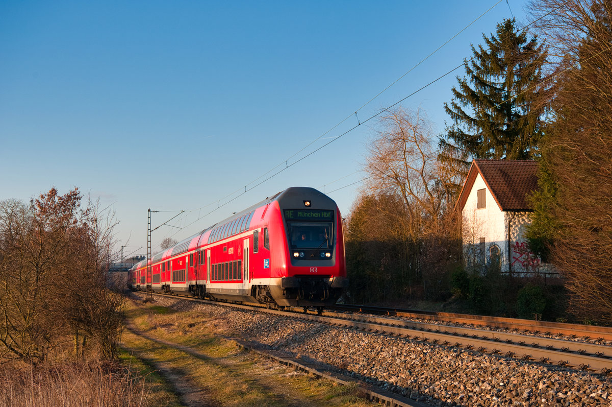RE (Nürnberg Hbf - München Hbf) bei Postbauer-Heng, 17.01.2020