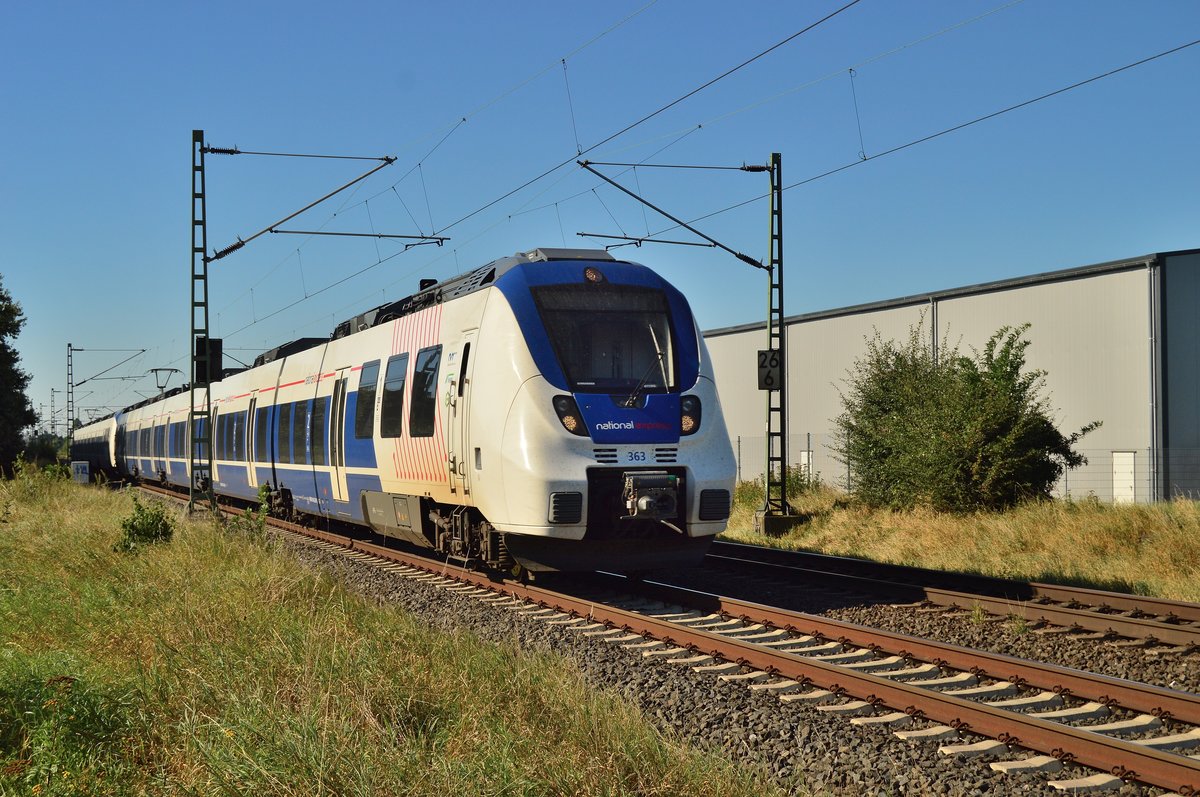 RE7 Zug nach Rheine in Allerheilgen......24.8.2016