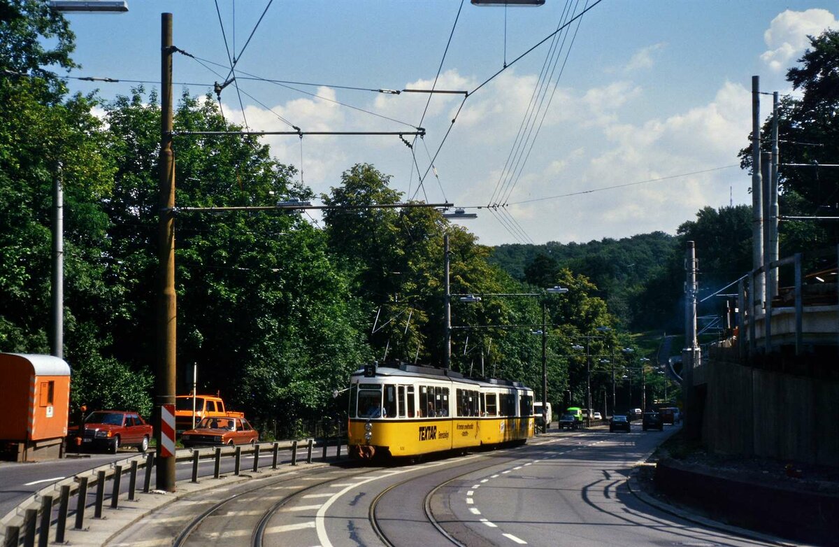 Rechts neben  der Neuen  Weinsteige wurde hier schon die Stadtbahn gebaut