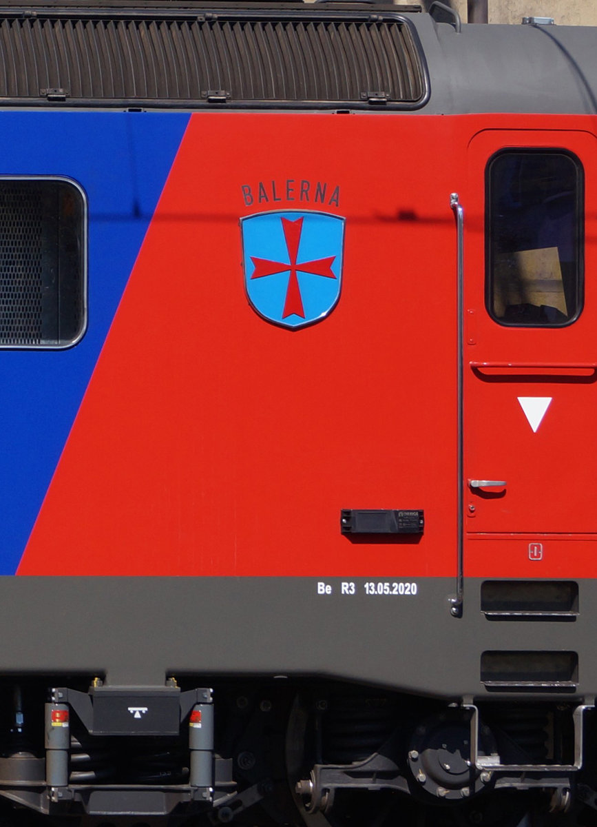 Refit3 Re 620 072-9  BALERNA 
in Gerlafingen am 28. Mai 2020.
Foto: Walter Ruetsch