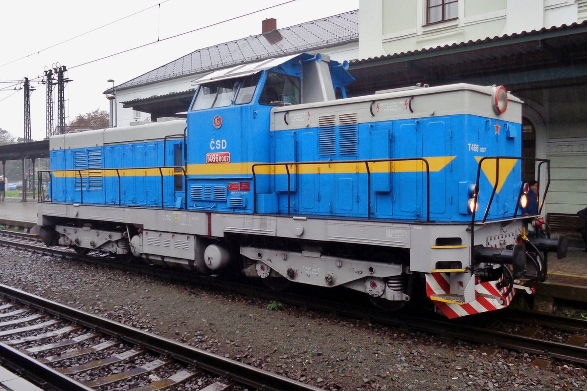 Regen und T466 0007 waren beide anwesend in Bohumin am der Tag der Eisenbahn 23 September 2017.