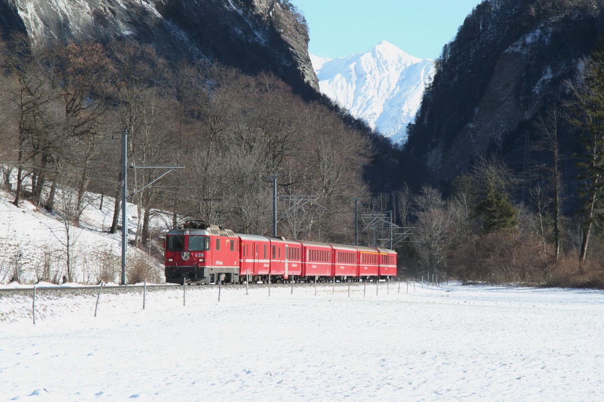 Regio aus Scuol-Tarasp nach Chur-Disentis zwischen Grüsch und Malans.26.01.15