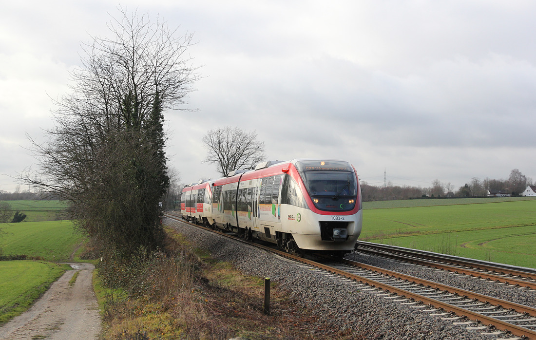 Regiobahn VT 1003 + 1011 // Wuppertal // 25. Dezember 2020
