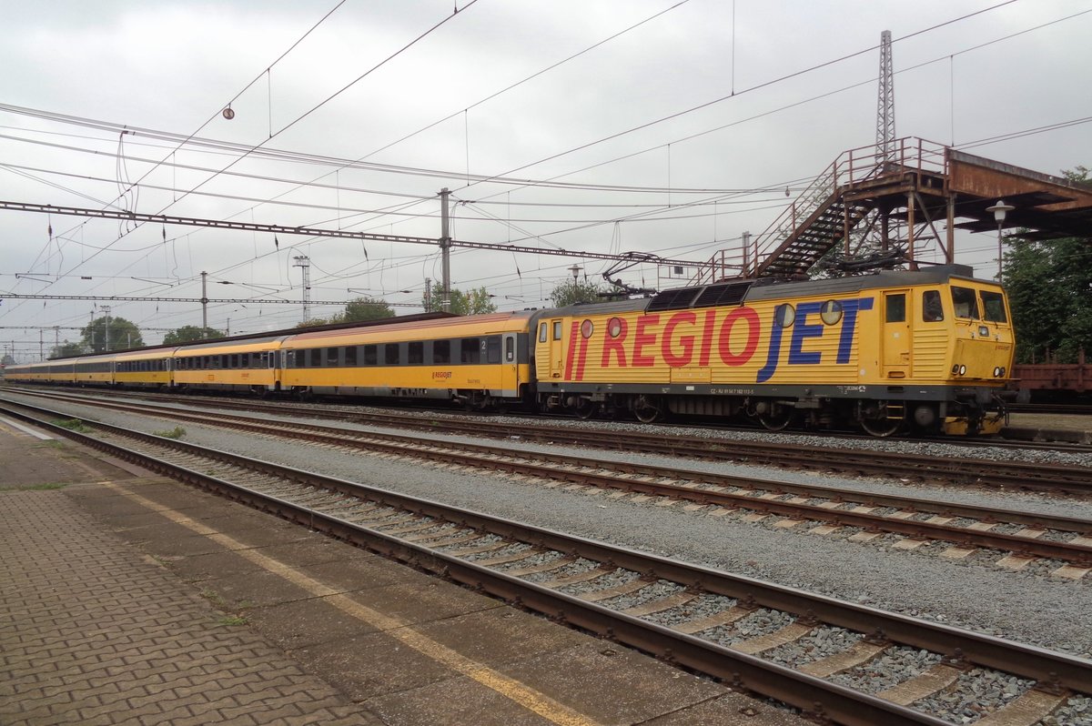 RegioJet 162 113 treft am 14 September 2018 in Hranice nad Morave ein.