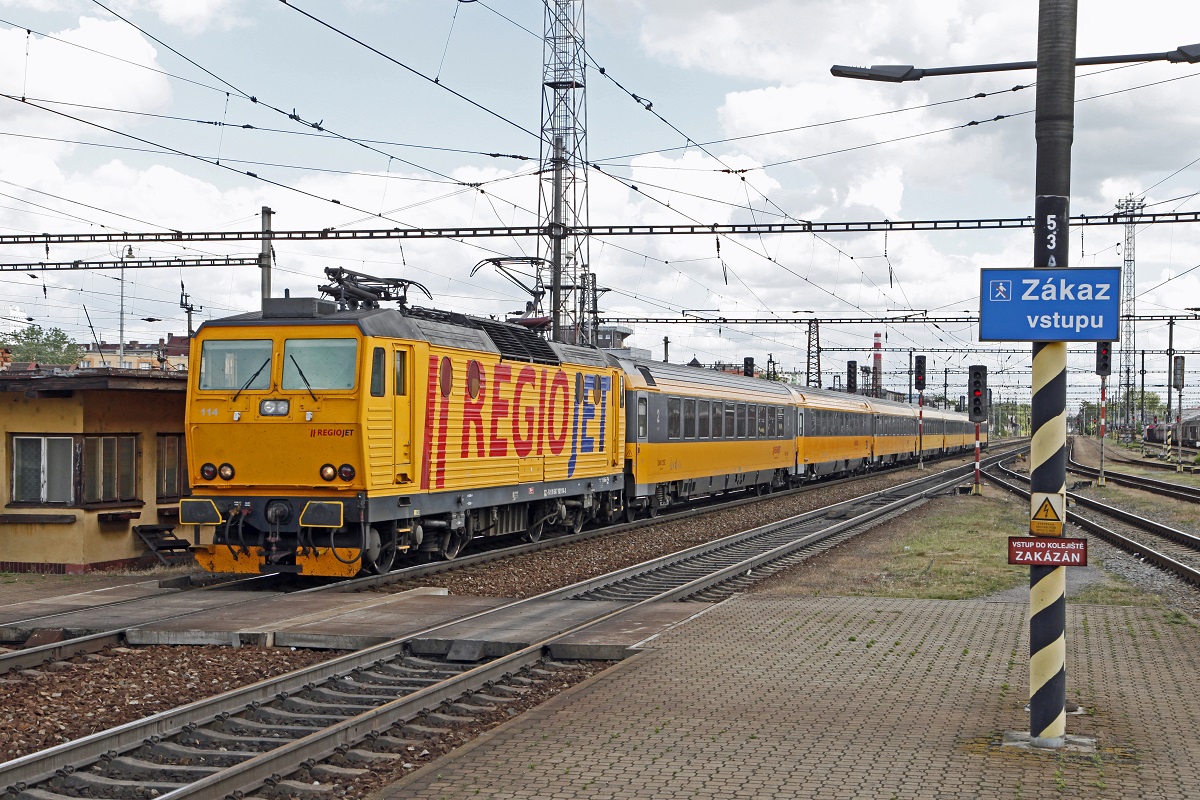 Regiojet 162 114 in Pardubice am 7.06.2017.