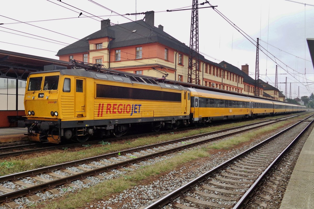 RegioJet 162 114 steht am 15 September 2018 in Ceska Trevova.