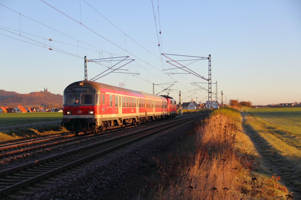Regionalbahn bei Staffelstein am 25.11.2013.