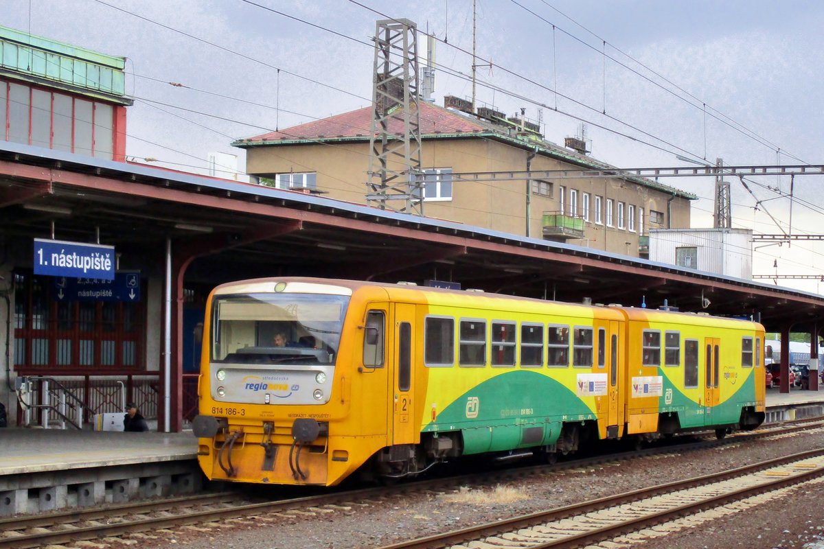 RegioNova 814 186 steht am 15 Mai 2018 in Kolín.