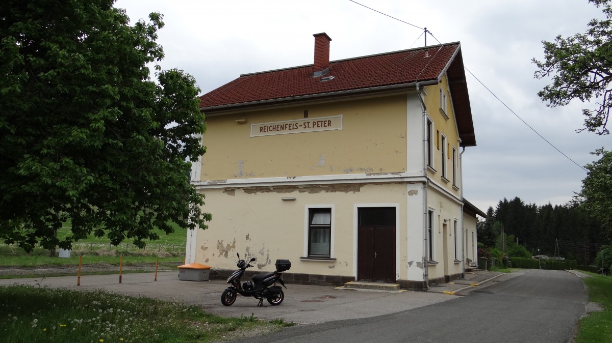 Reichenfels-St. Peter (2015-05-18), derzeit kein Personenverkehr (Schienenersatz)