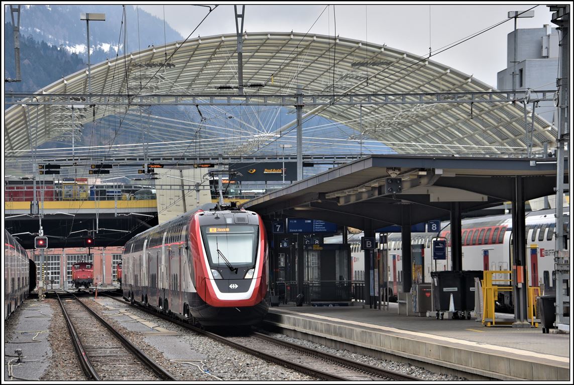 Reichlich kurz der RE nach Zürich HB. (05.03.2020)