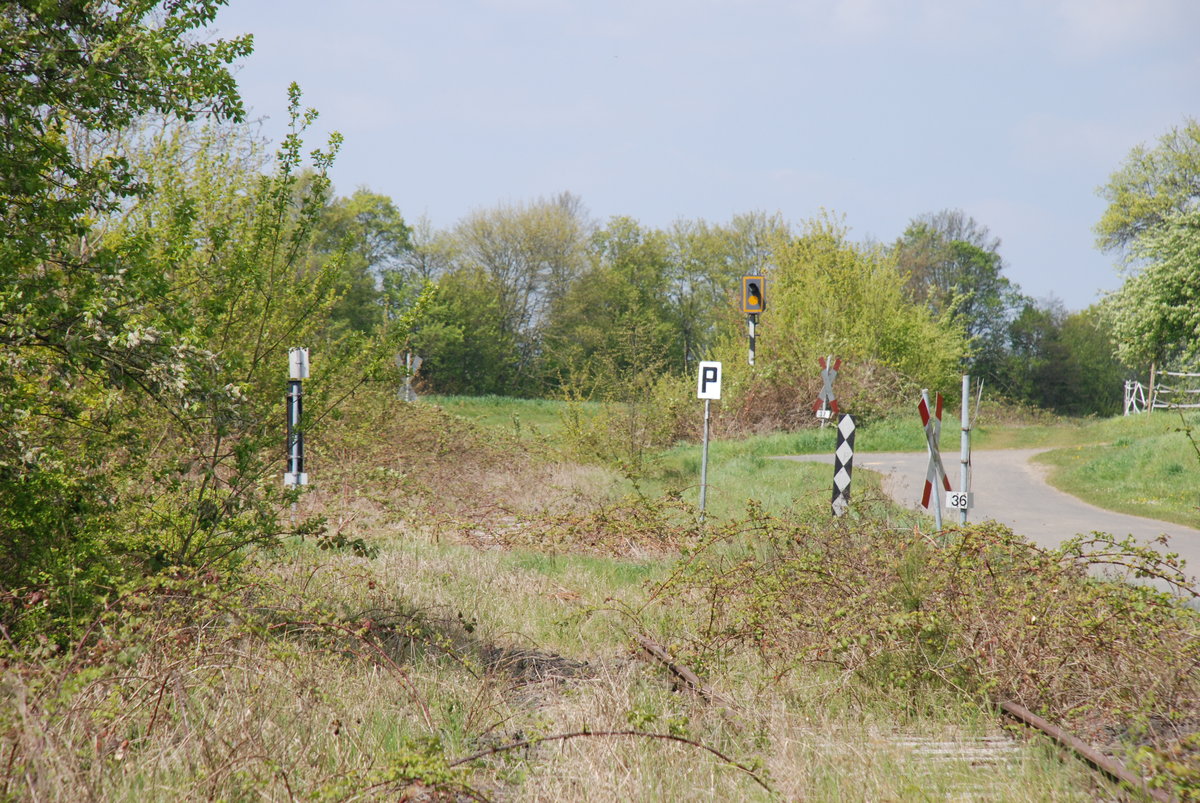 Relikte der ehemaligen Butzbach-Licher-Eisenbahn (BLE) bei Pohl Göns (30.4.2017)