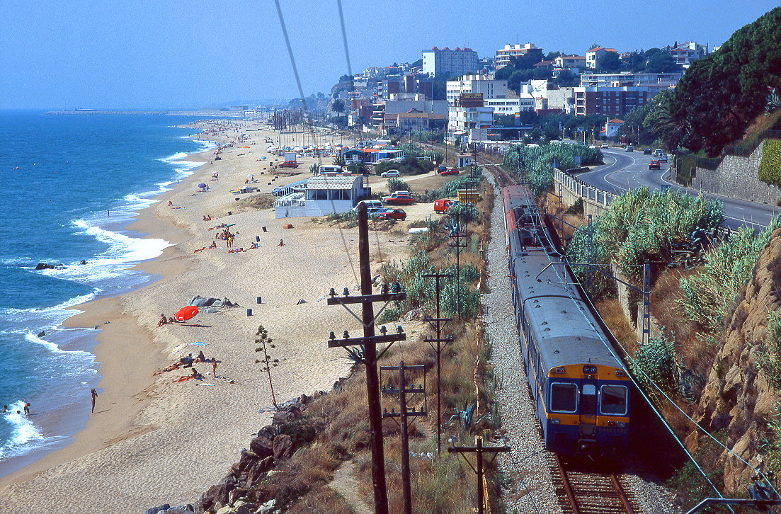 RENFE 440 179, Canet Plage, 04.09.1991.