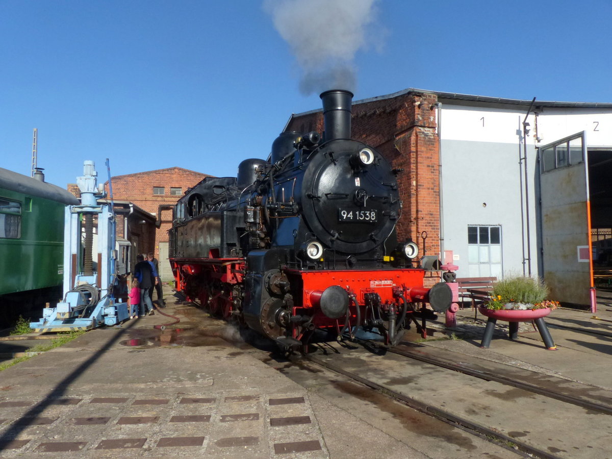 Rennsteigbahn 94 1538 am 22.09.2019 beim Eisenbahnfest im Bw Arnstadt.