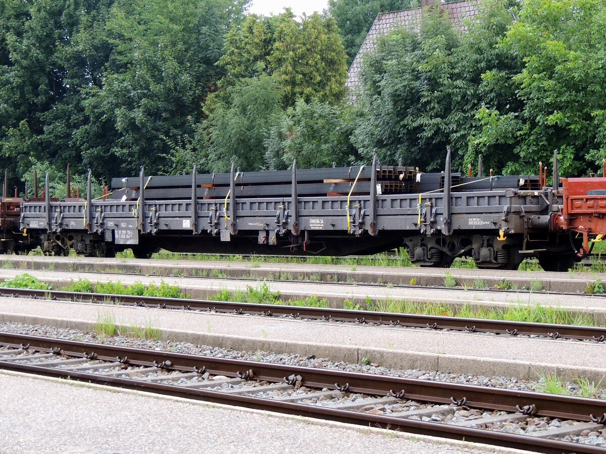 Res 33 87(F-ERSA)3999 726-4, mit Walzprofilen beladen, Bhf. Ried; 250729