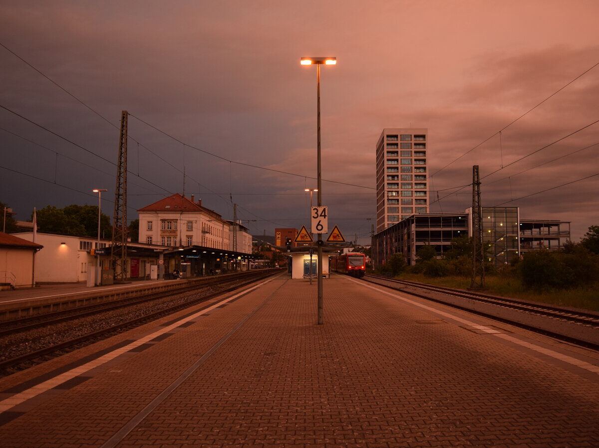 Reutlingen Hbf am Abend ... 13.06.2020
