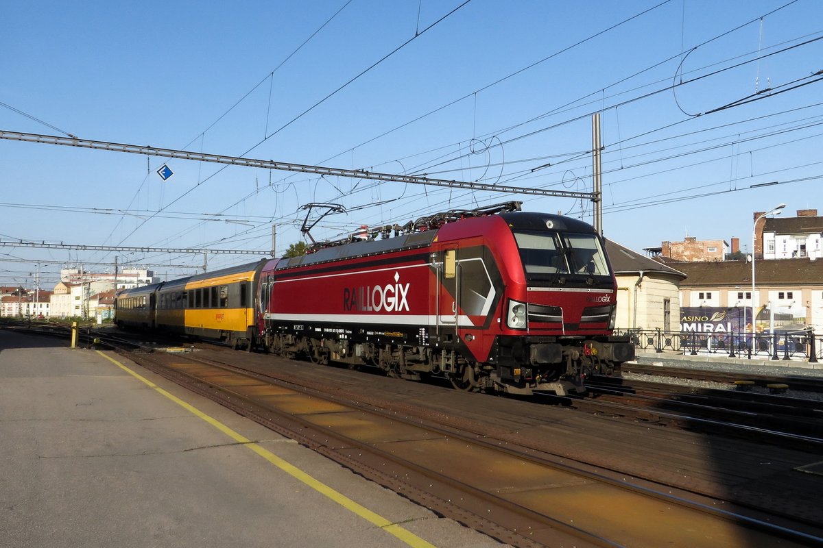 RFO/RegioJet 193 627 treft am 21 September 2020 in Brno hl.n. ein.