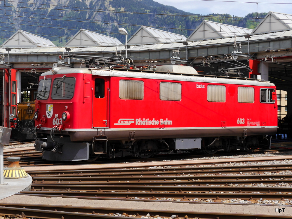 RhB - 125 Jahre Feier der RhB in Landquart mit der Ge 4/4  603 am 10.05.2014