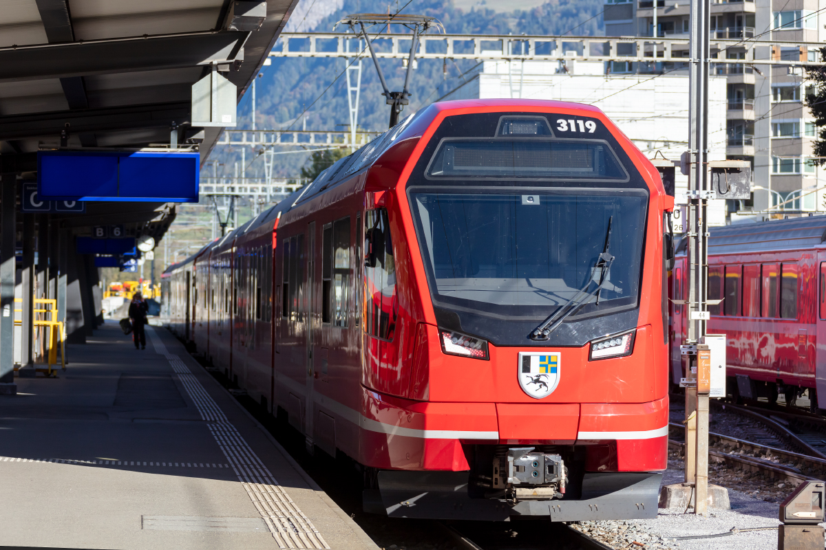 RhB, ABe 4/16, 3119, 18.10.2021, Landquart