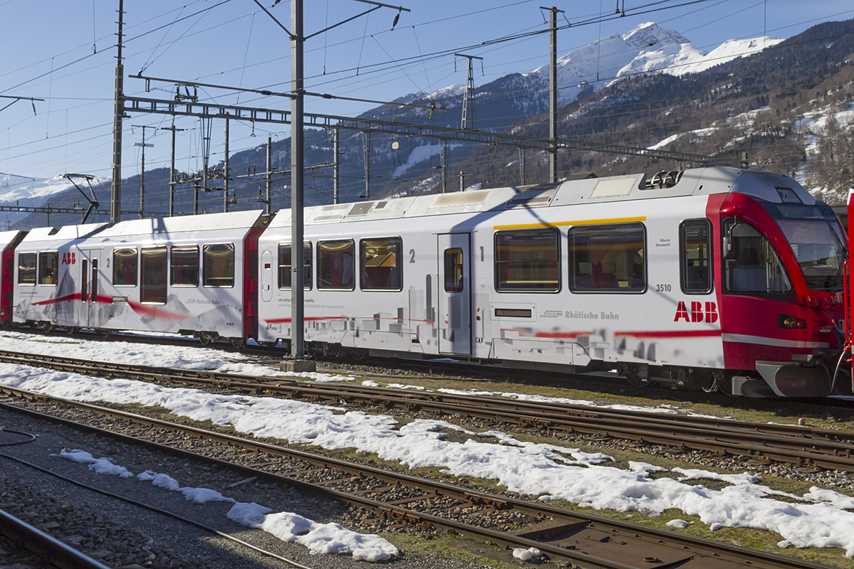 RhB, ABe 8/12, 3510, 09.02.2019, Landquart 

