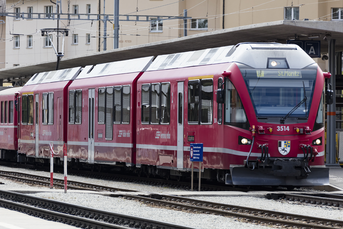 RhB, ABe 8/12, 3514, 08.10.2016 Pontresina 
