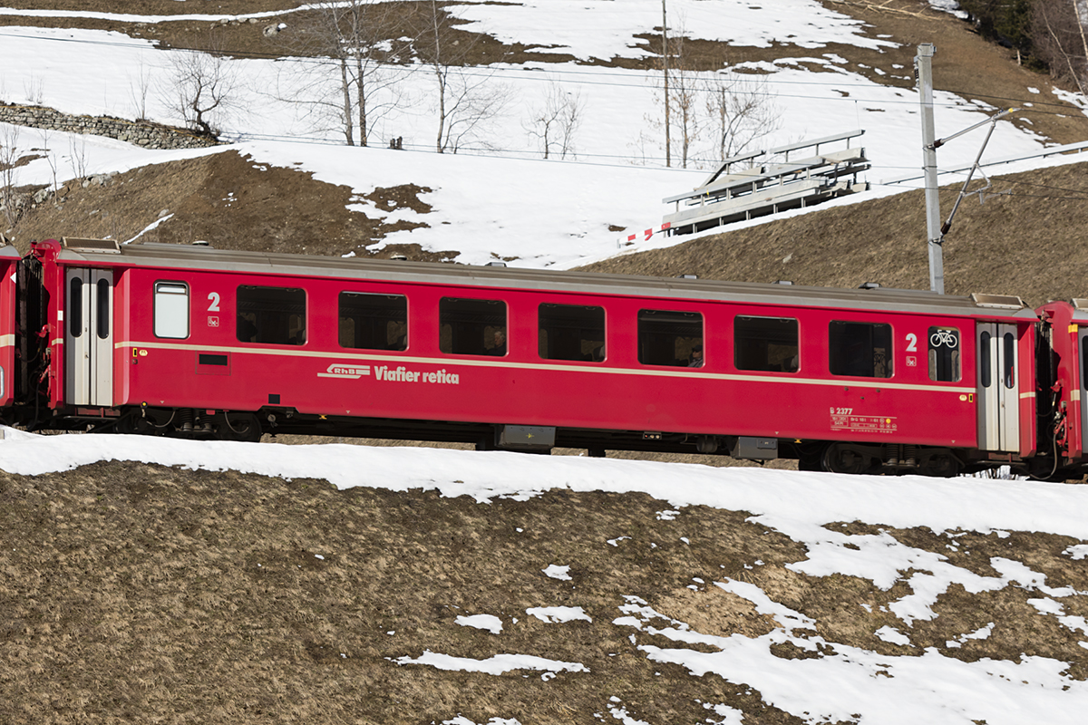 RhB, B, 2377, 17.02.2019, Disentis 



