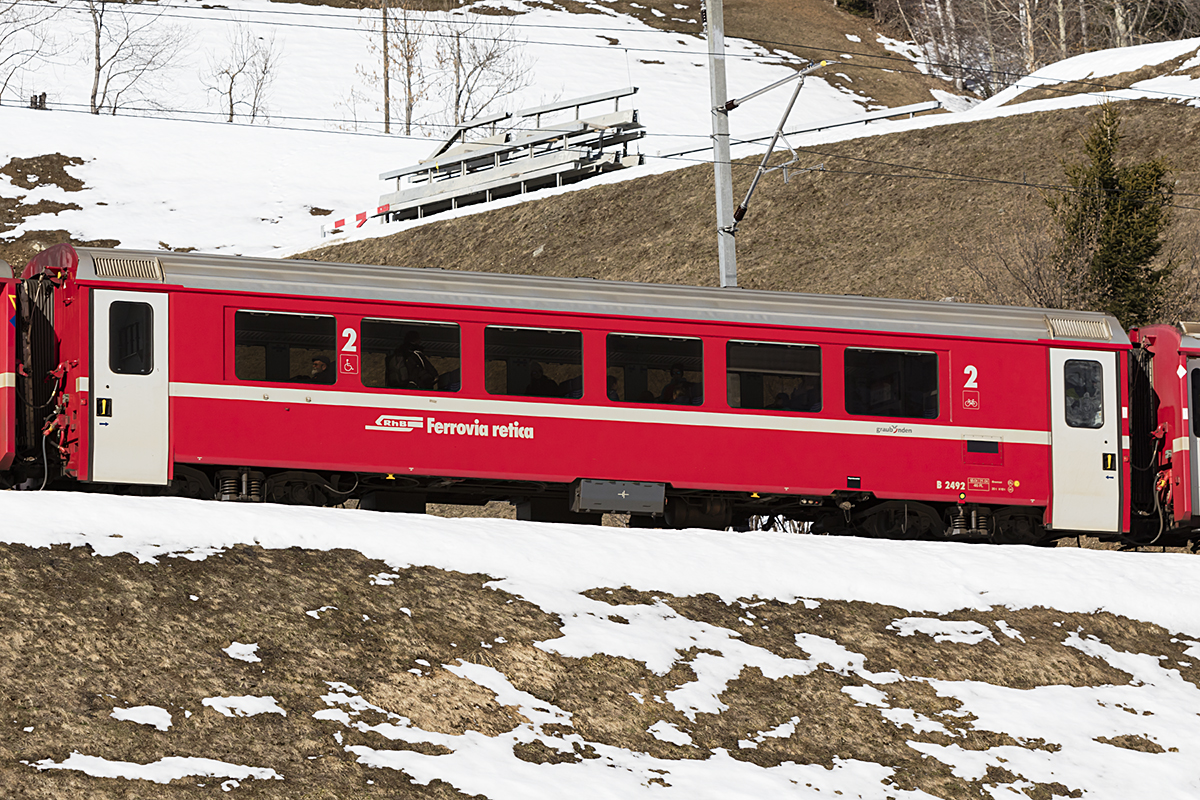 RhB, B, 2492, 17.02.2019, Disentis Bahnbilder.de