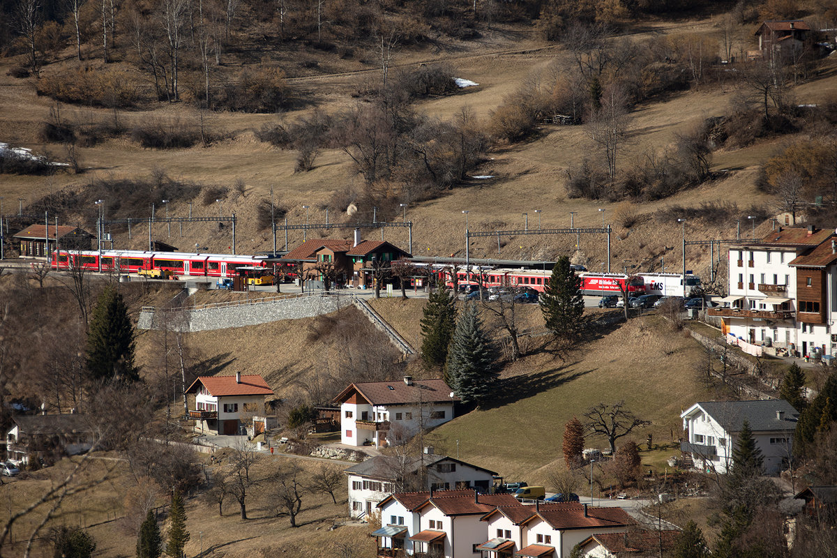 RhB, Ge 4/4 III, 644, 22.02.2020, Filisur