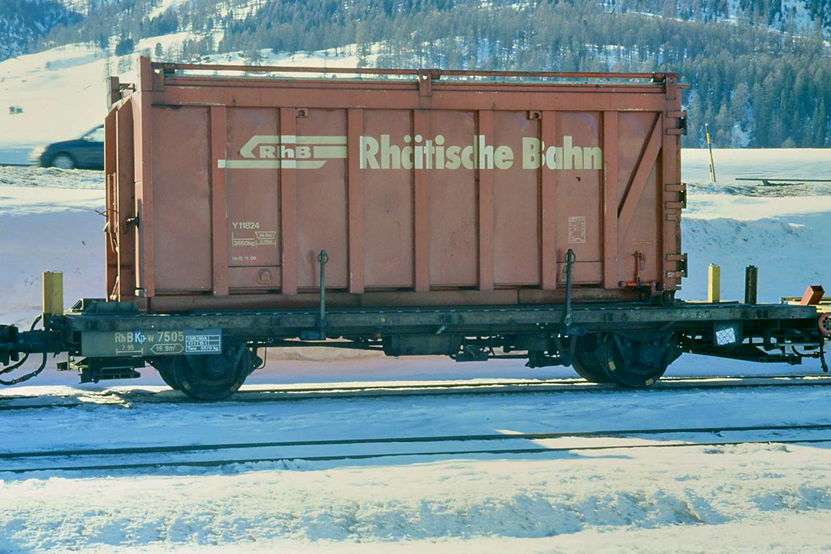 RhB, Kp-w, 7505, 15.02.2004, Samedan