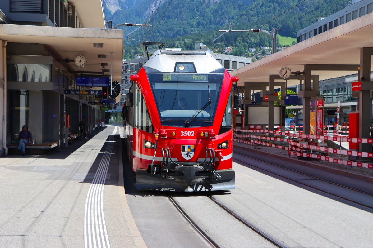 RHB Stadler ABe 4/16 Allegra Wagen 3502 als Arosa Express am 04.07.26 in Chur