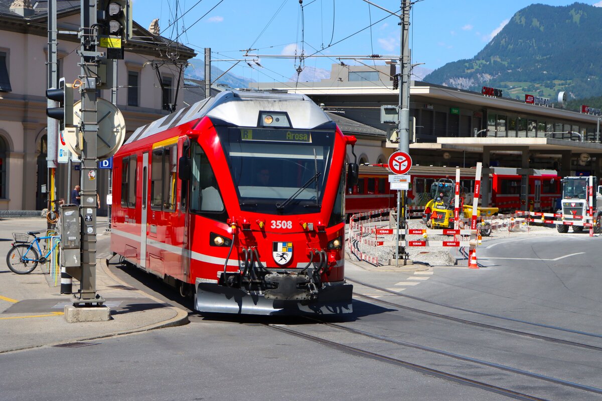 RHB Stadler ABe 4/16 Allegra Wagen 3508 als Arosa Express am 04.07.26 in Chur