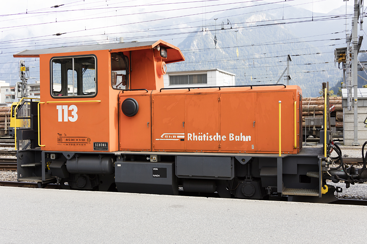 RhB, Tm 2/2, 113, 08.10.2016 Thusis 


