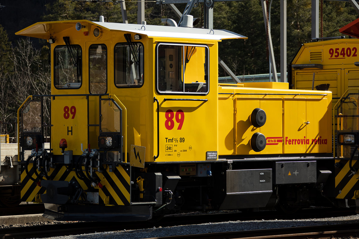 RhB, Tm 2/2, 89, 22.02.2020, Thusis



