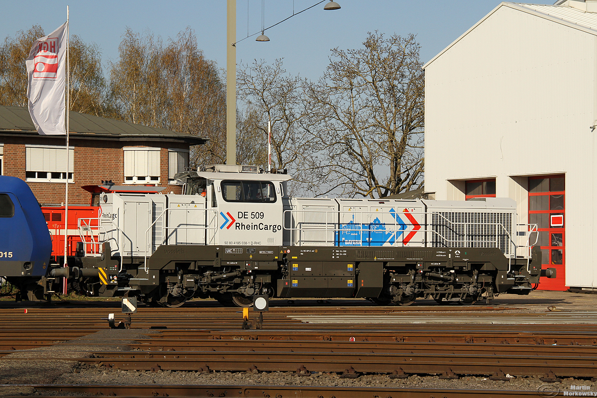 RHC 4185 038 abgestellt im BW Vochem, Fotostandpunkt Kurfürstenstraße, öffentl. zugänglich, aufgenommen am 05.04.2020