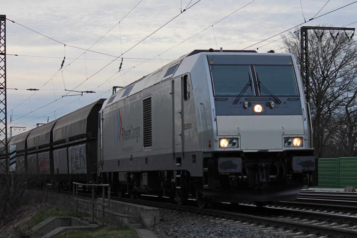 RHC DE 801 (285 112) am 12.2.14 in Duisburg-Neudorf am Abzw.Lotharstraße