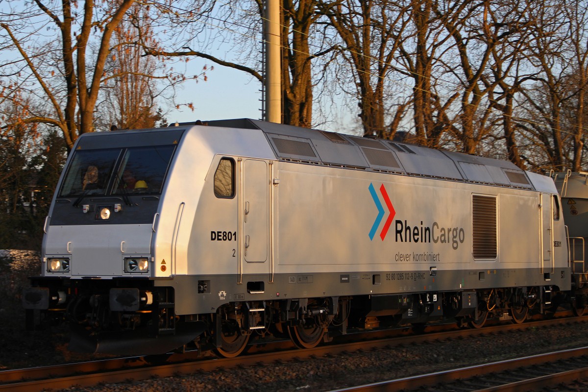 RHC DE 801 (285 112) am 10.3.14 in Ratingen-Lintorf.