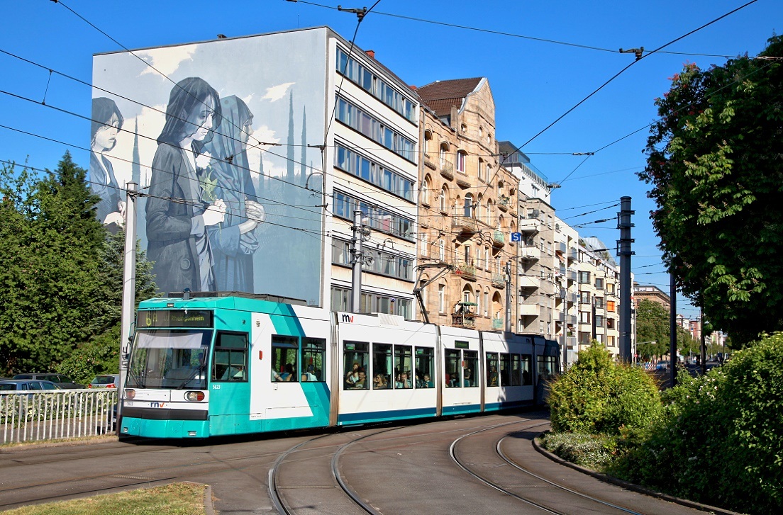 Rhein-Neckar 5623, Mannheim D7 / E7, 07.05.2018.
