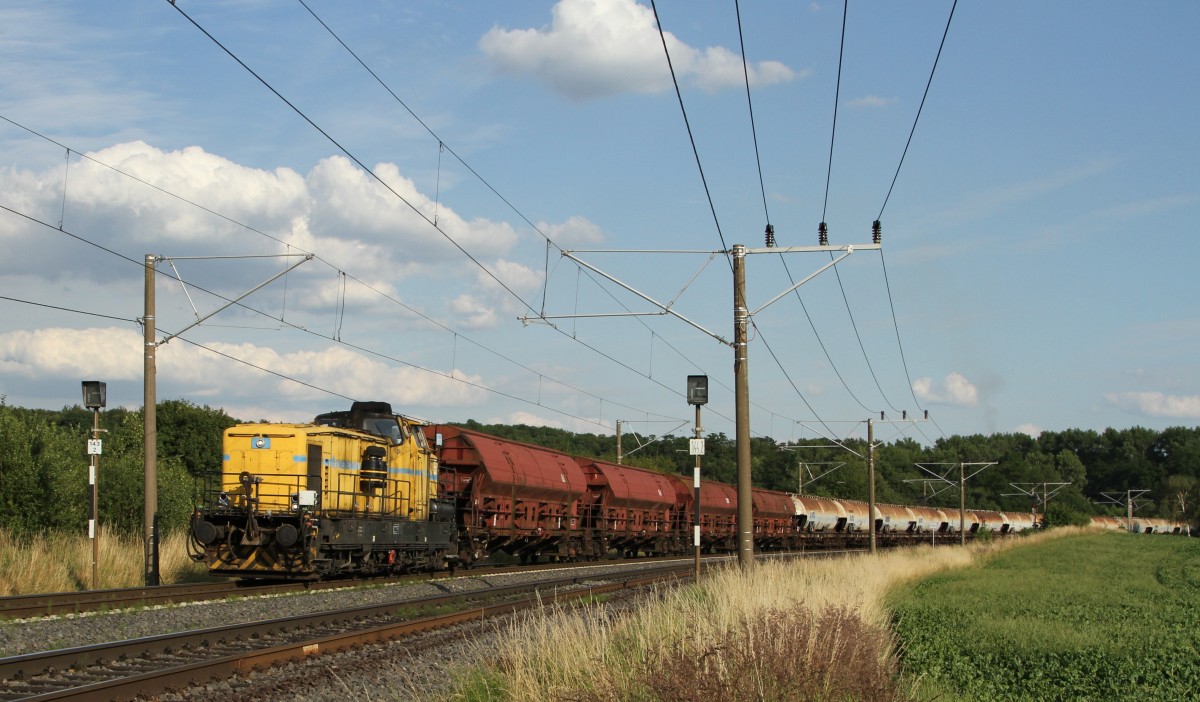 Rheinbraun 477 in Habbelrath rtg. Kraftwerke und Tagebaue am 26.06.14.