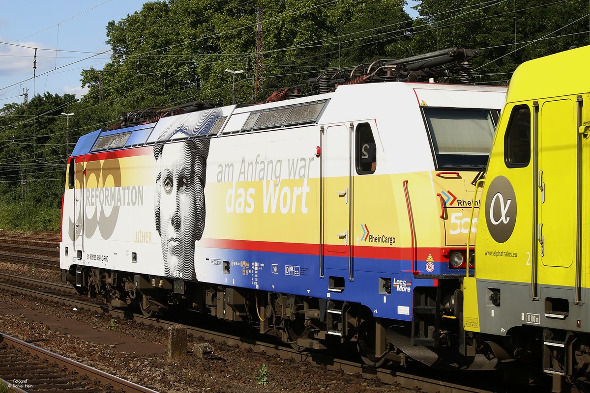 RheinCargo 185 589-9  Martin Luther  in K�ln West, Juni 2017.
