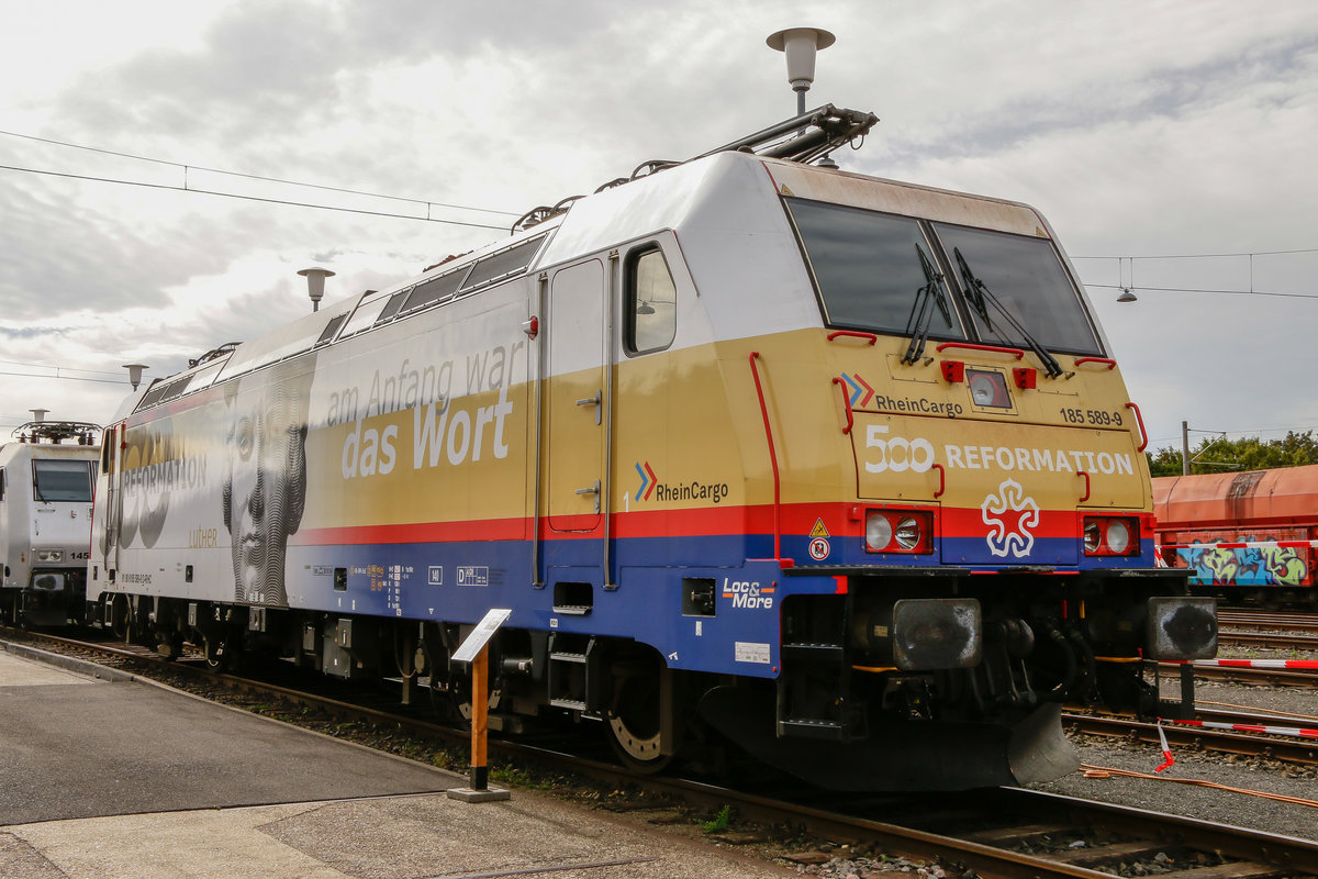 RheinCargo 185 589-9  Martin Luther  in Br�hl, September 2018.