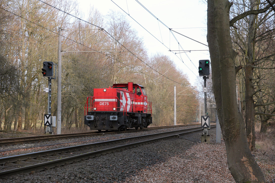 RheinCargo DE 75 // Köln (Äußerer Grüngürtel) // 25. Februar 2021
