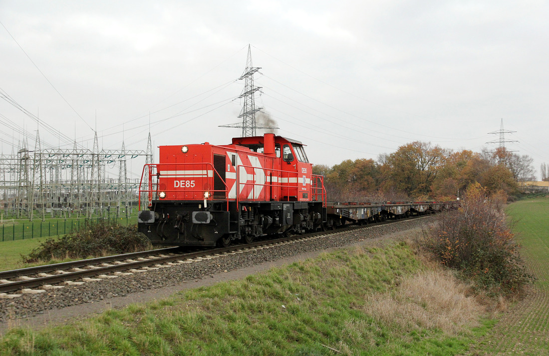 RheinCargo DE 85 // Dormagen, aufgenommen an der IZN // 25. November 2020
