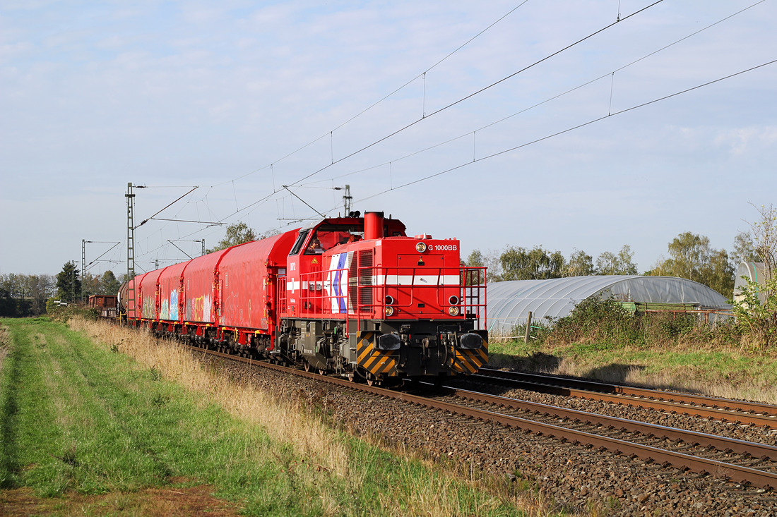 RheinCargo DH 712 // Kaarst (Bahnstrecke Neuss - Krefeld) // 14. Oktober 2019
