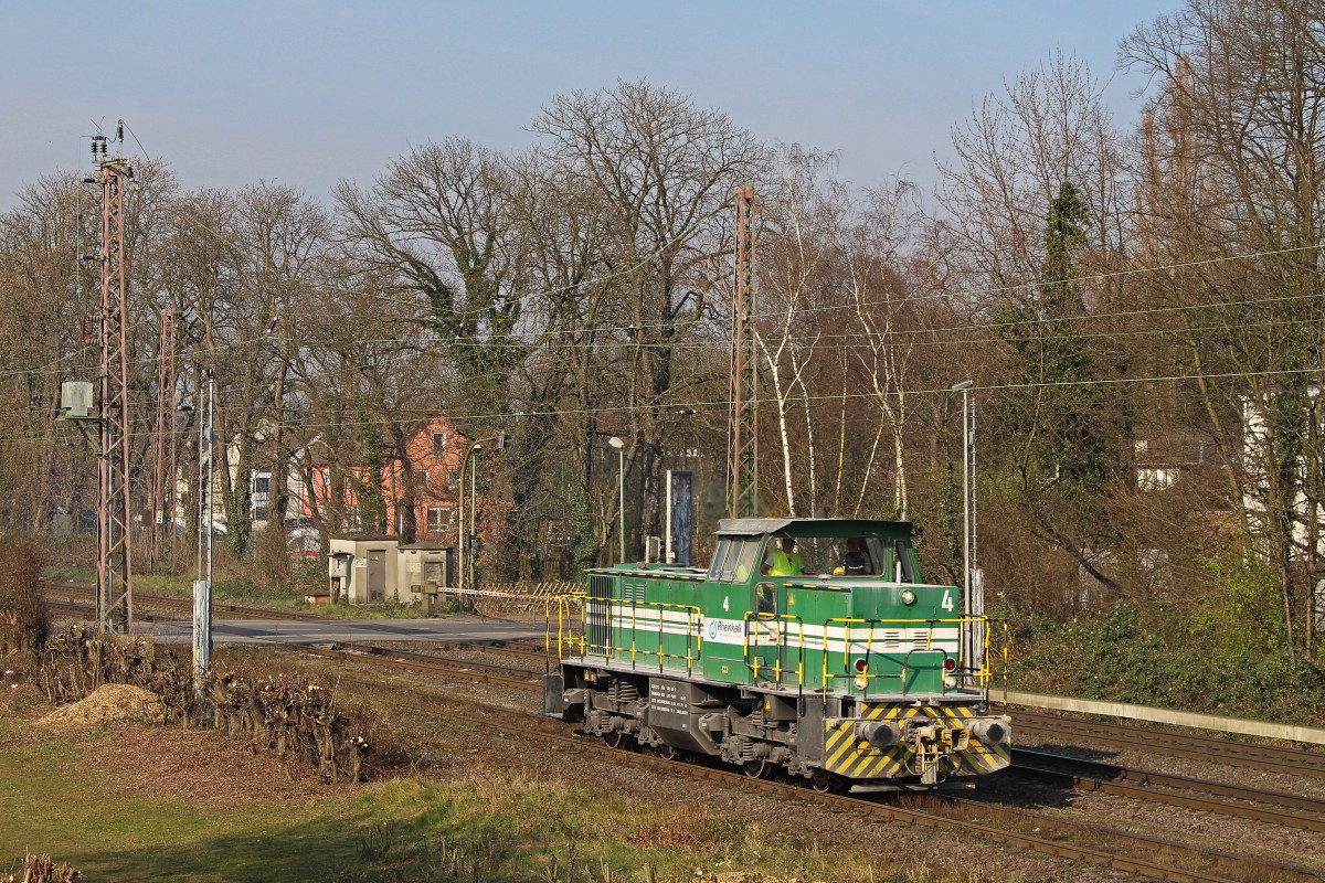 RheinKalk Lok 4 am 14.3.14 in Ratingen-Lintorf